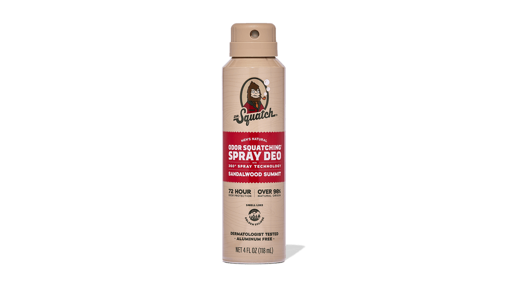 Sandalwood Summit Spray Deodorant - Hardworking Soap for Men