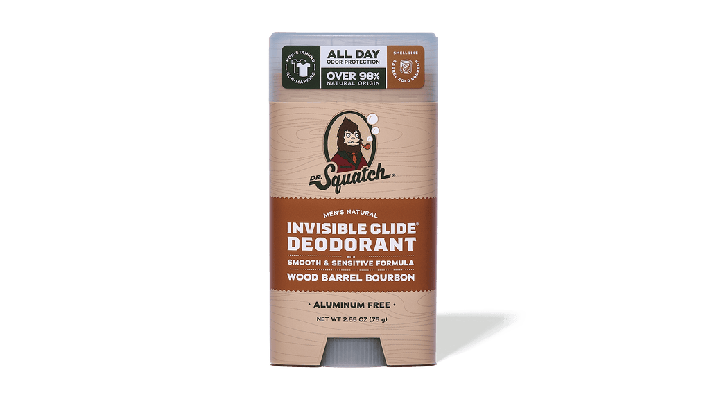 Wood Barrel Bourbon Invisible Glide Deodorant - Clean Up Then Head Out