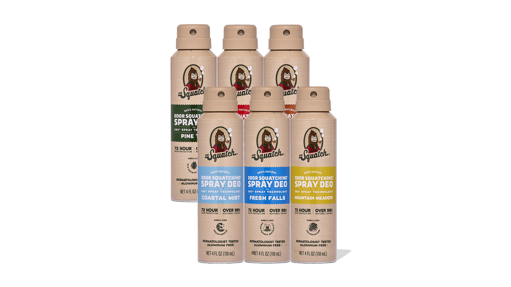 Spray Deodorant 6-Pack - Clean Gear for Men