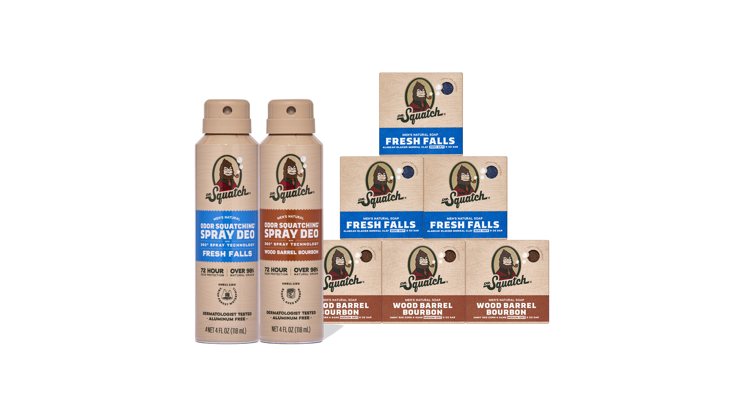 Spray Deodorant Set - Rugged Soap for Men
