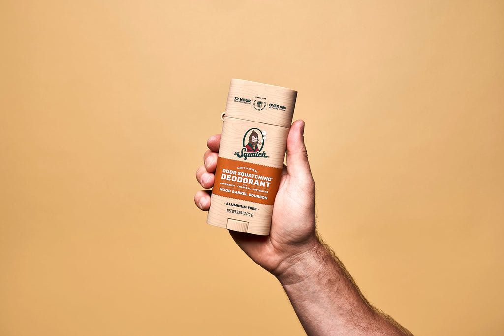 Wood Barrel Bourbon Deo Flask - Soap That Shows Up