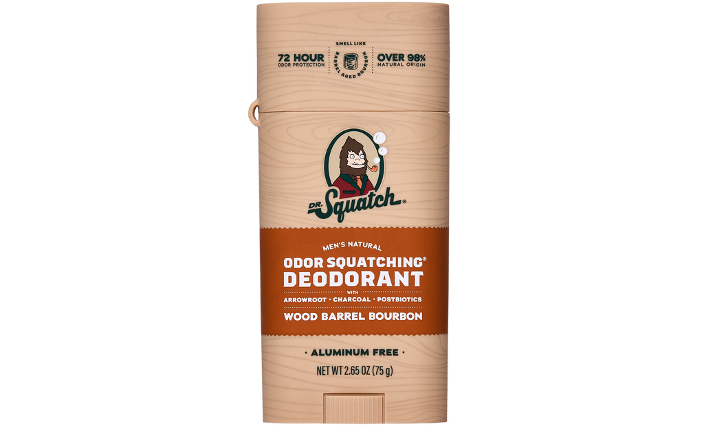 Wood Barrel Bourbon Deo Flask - Soap That Shows Up