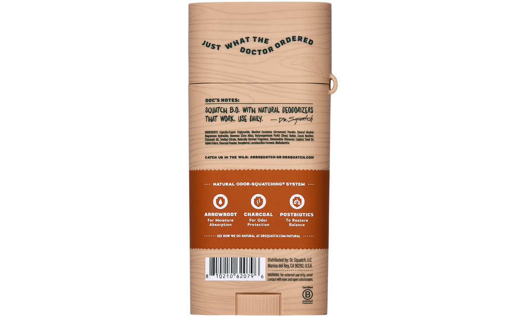 Wood Barrel Bourbon Deo Flask - Soap That Shows Up