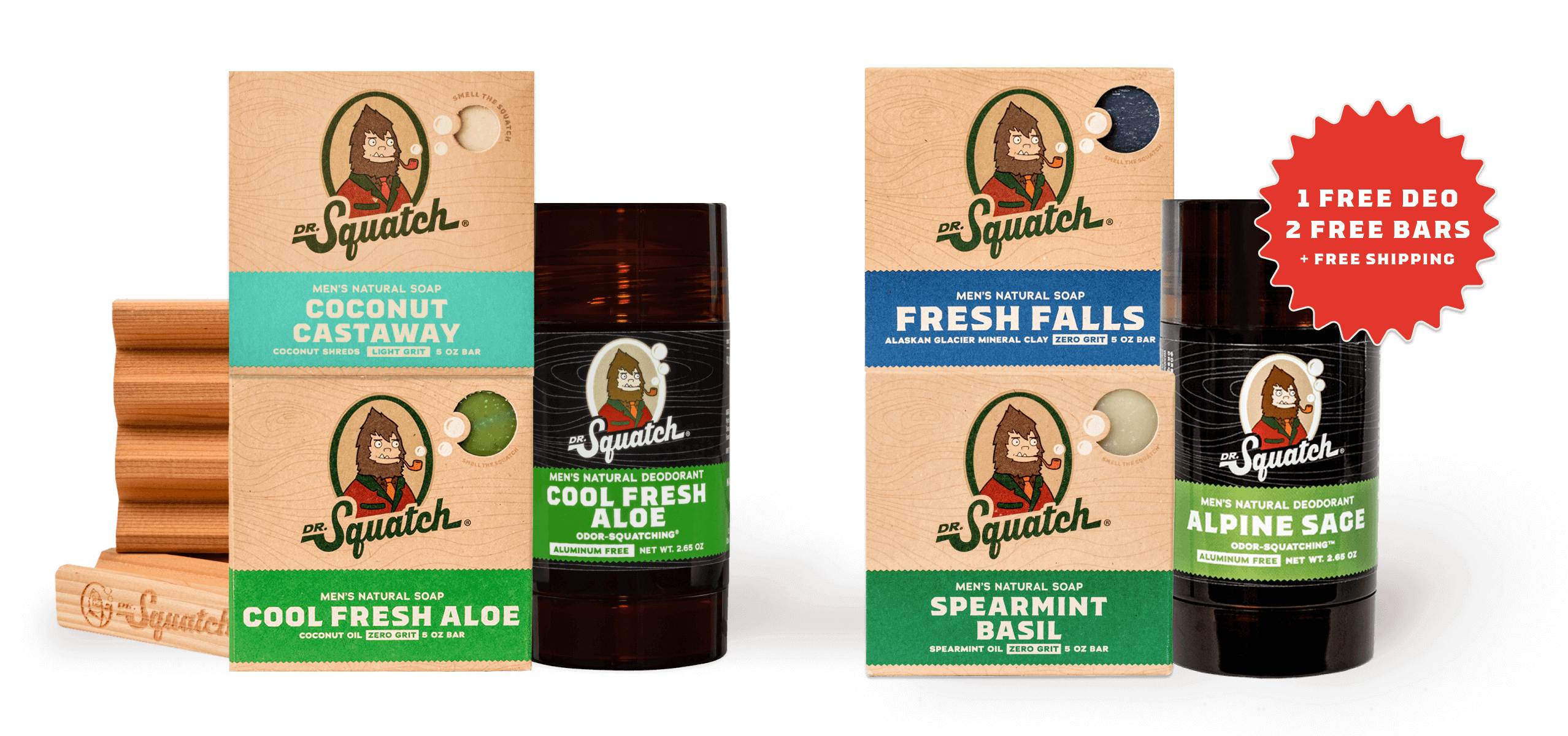 Deodorant & Soap Starter Set - Made for Daily Clean
