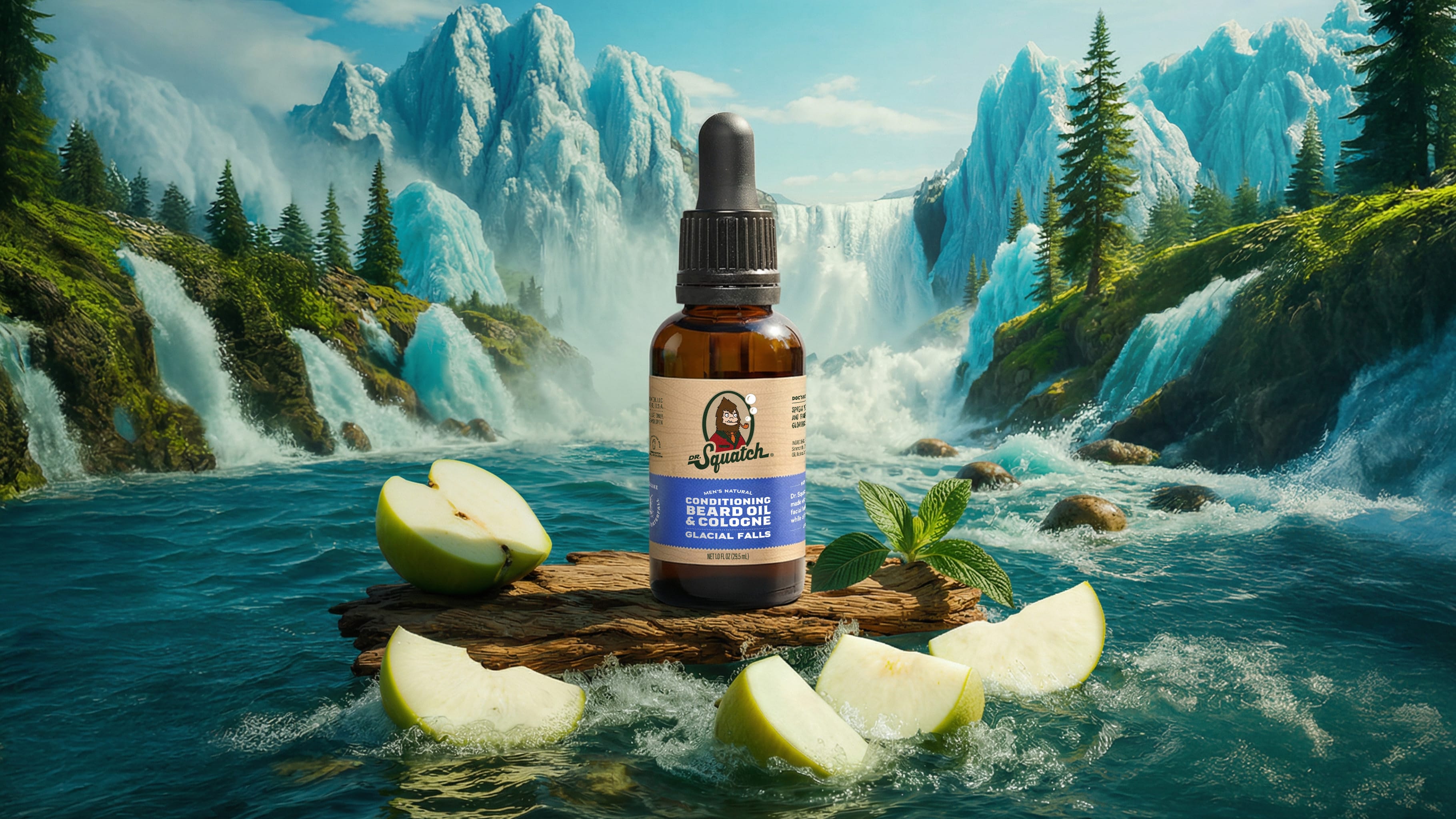 Conditioning Beard Oil & Cologne Glacial Falls - Soap Worth Showing Off