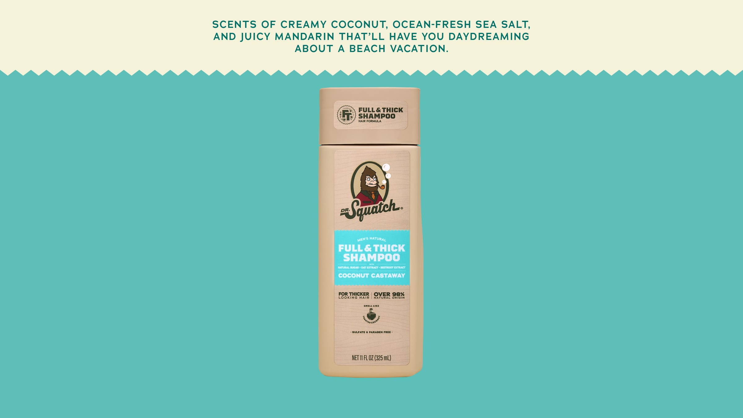 Coconut Castaway Full & Thick Shampoo - Take Your Shower Higher