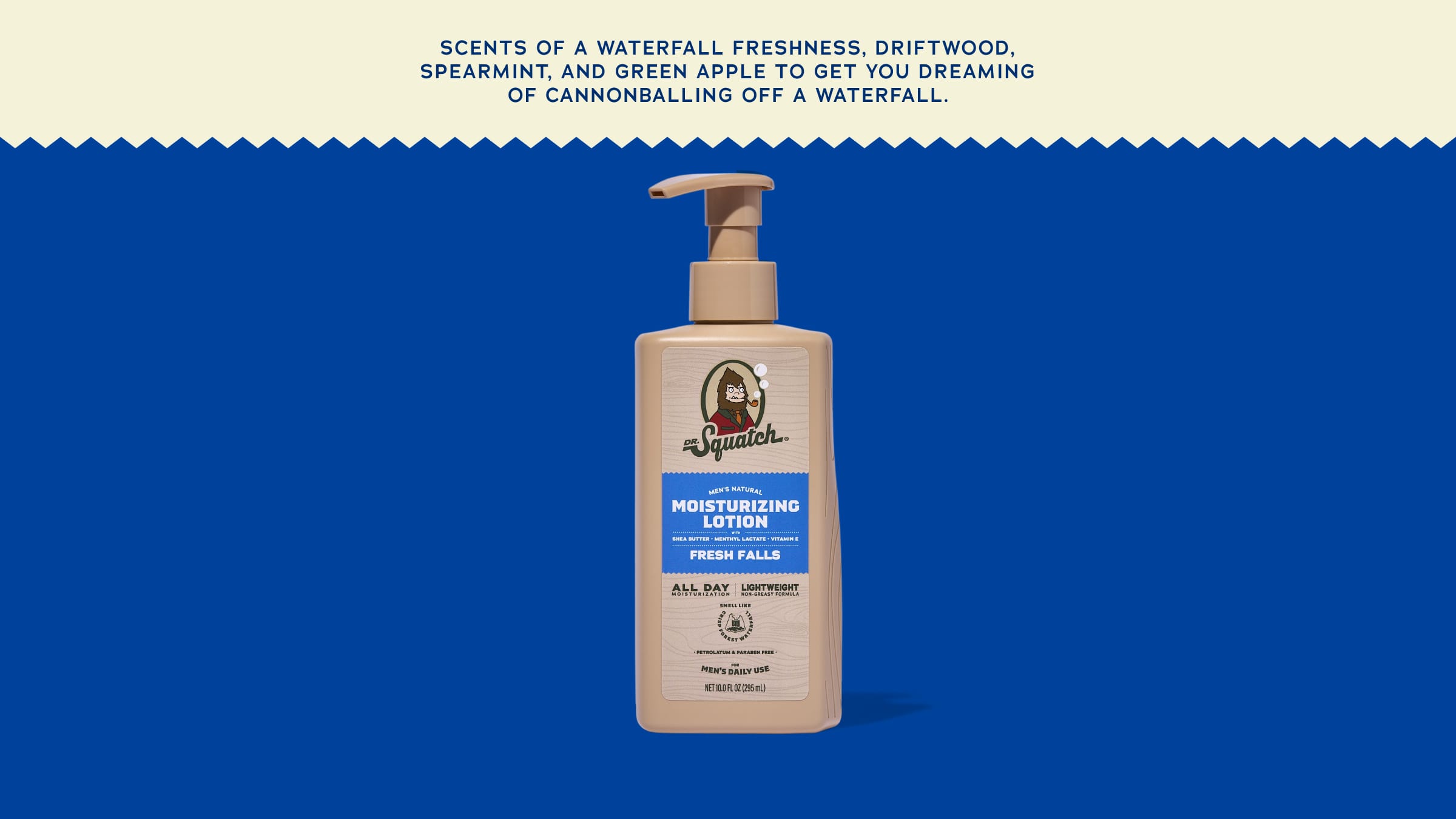 Fresh Falls Lotion - Make Clean Feel Rugged