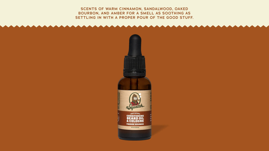 Conditioning Beard Oil & Cologne Fireside Bourbon - Daily Freshness Made Easy