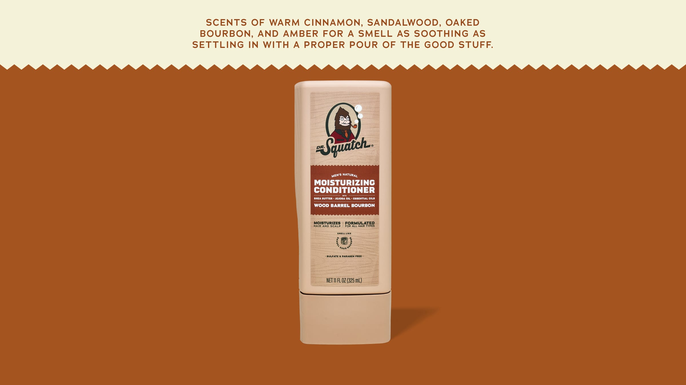 Wood Barrel Bourbon Conditioner - Clean Skin Great Scent