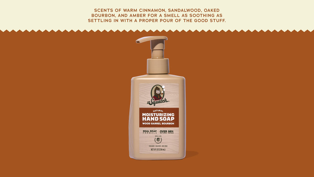 Wood Barrel Bourbon Hand Soap - Your New Shower Staple