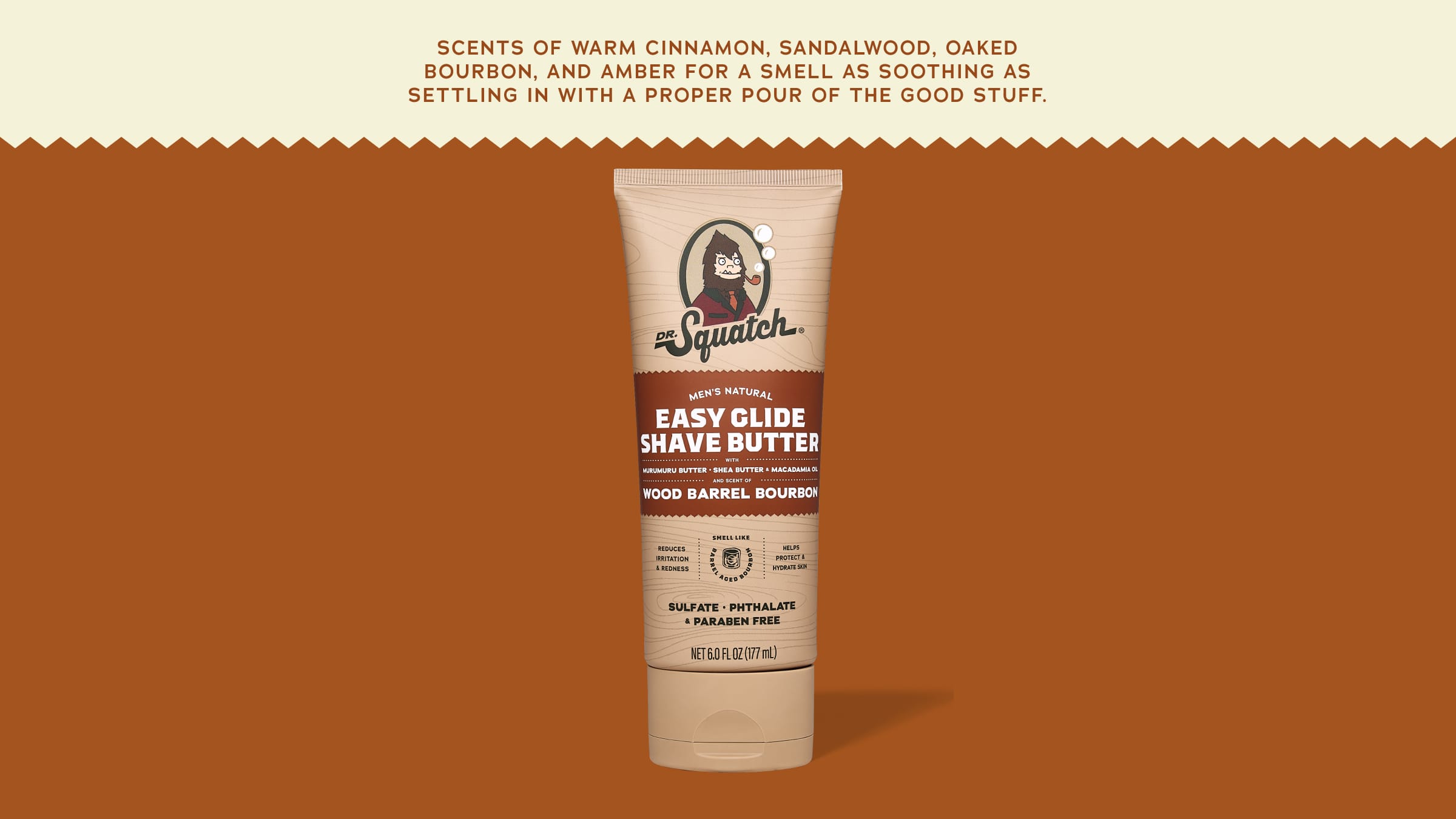 Easy Glide Shave Butter Wood Barrel Bourbon - Upgrade Your Morning Wash