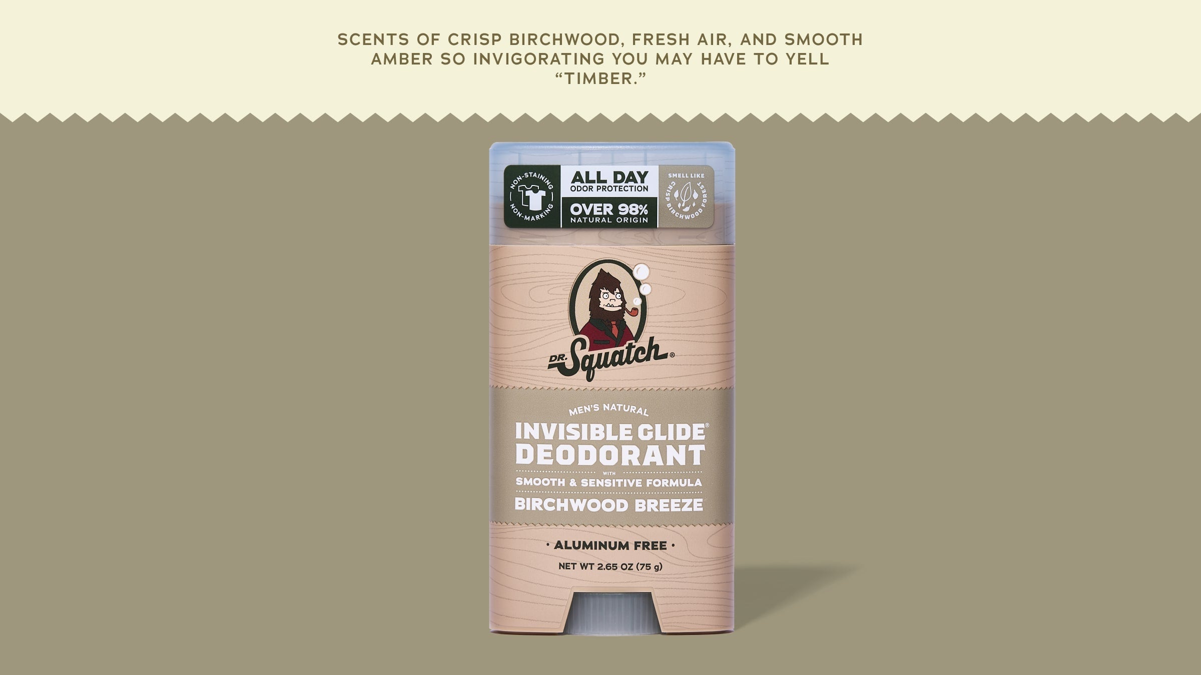 Birchwood Breeze Invisible Glide Deodorant - Make Mornings Smell Better
