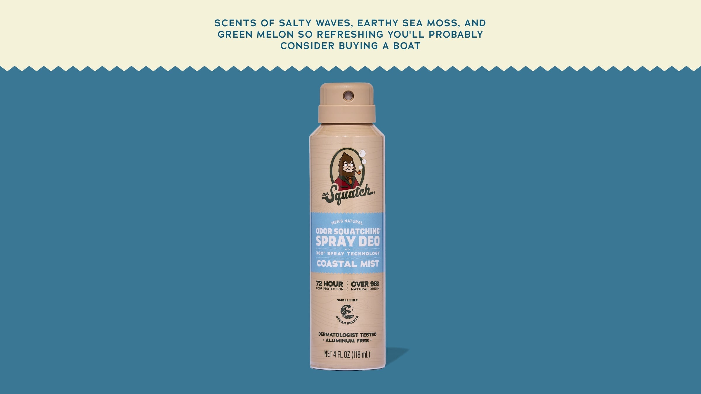 Coastal Mist Spray Deodorant - Smell Good and Feel Ready