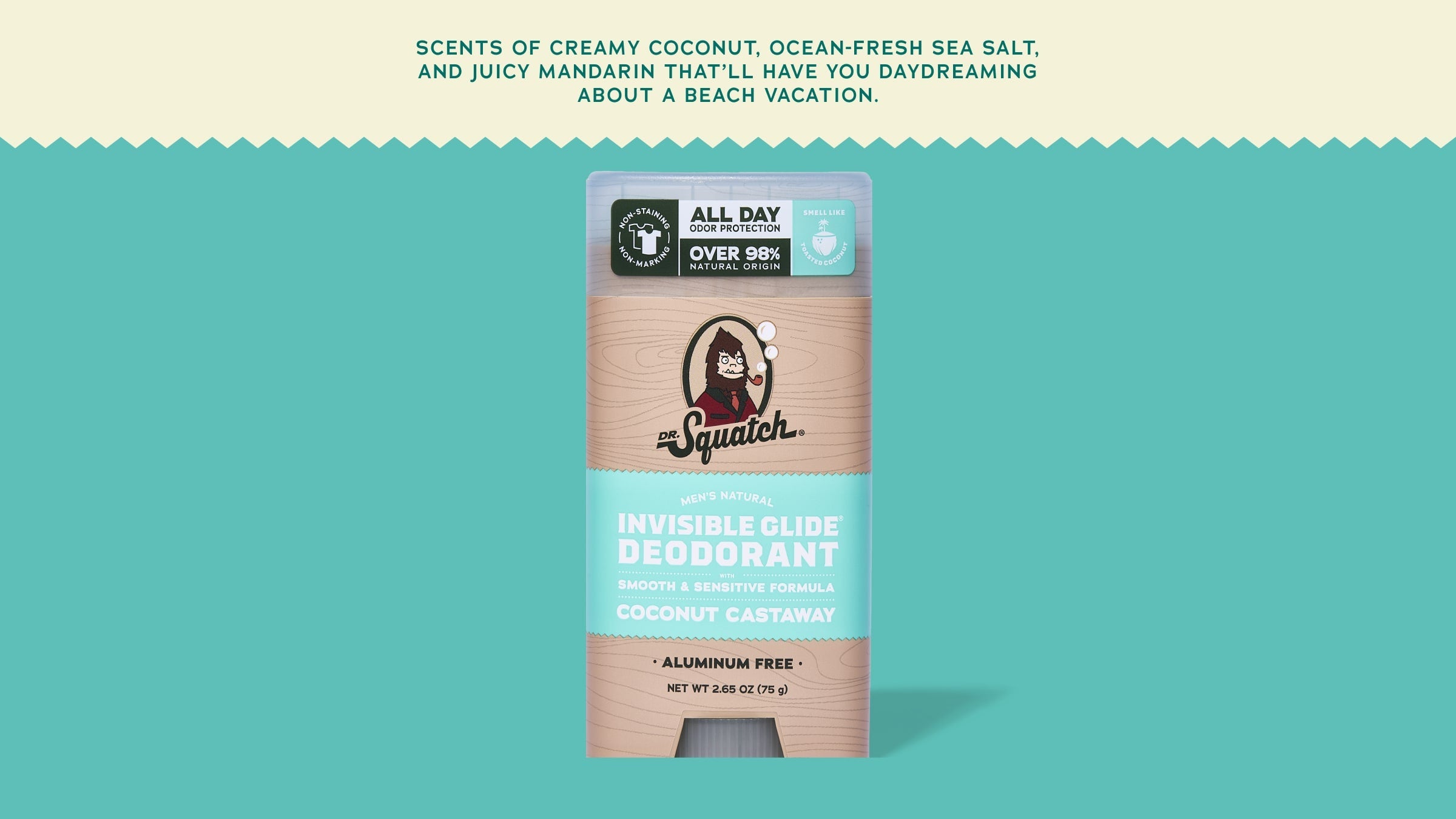 Coconut Castaway Invisible Glide Deodorant - Better Scents Better Showers