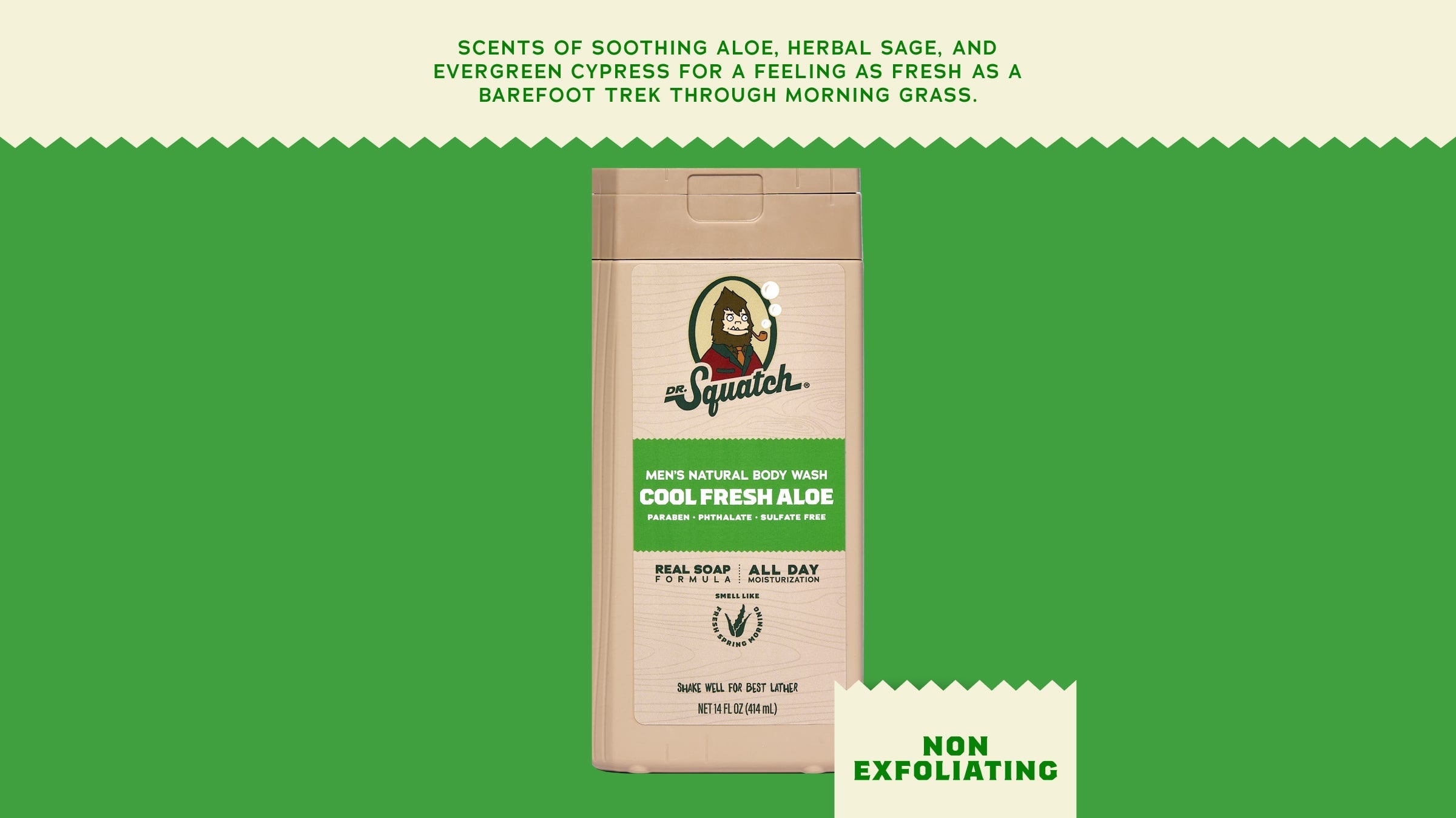 14 oz Cool Fresh Aloe Body Wash - Every Bar Brings Fresh