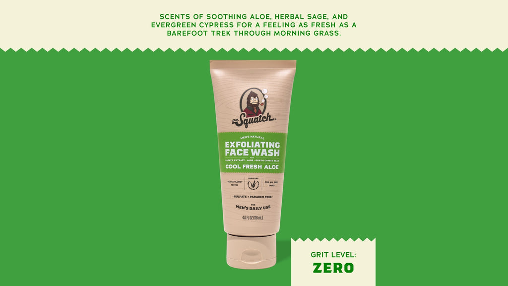 Cool Fresh Aloe Exfoliating Face Wash - Feel Fresh Before You Leave
