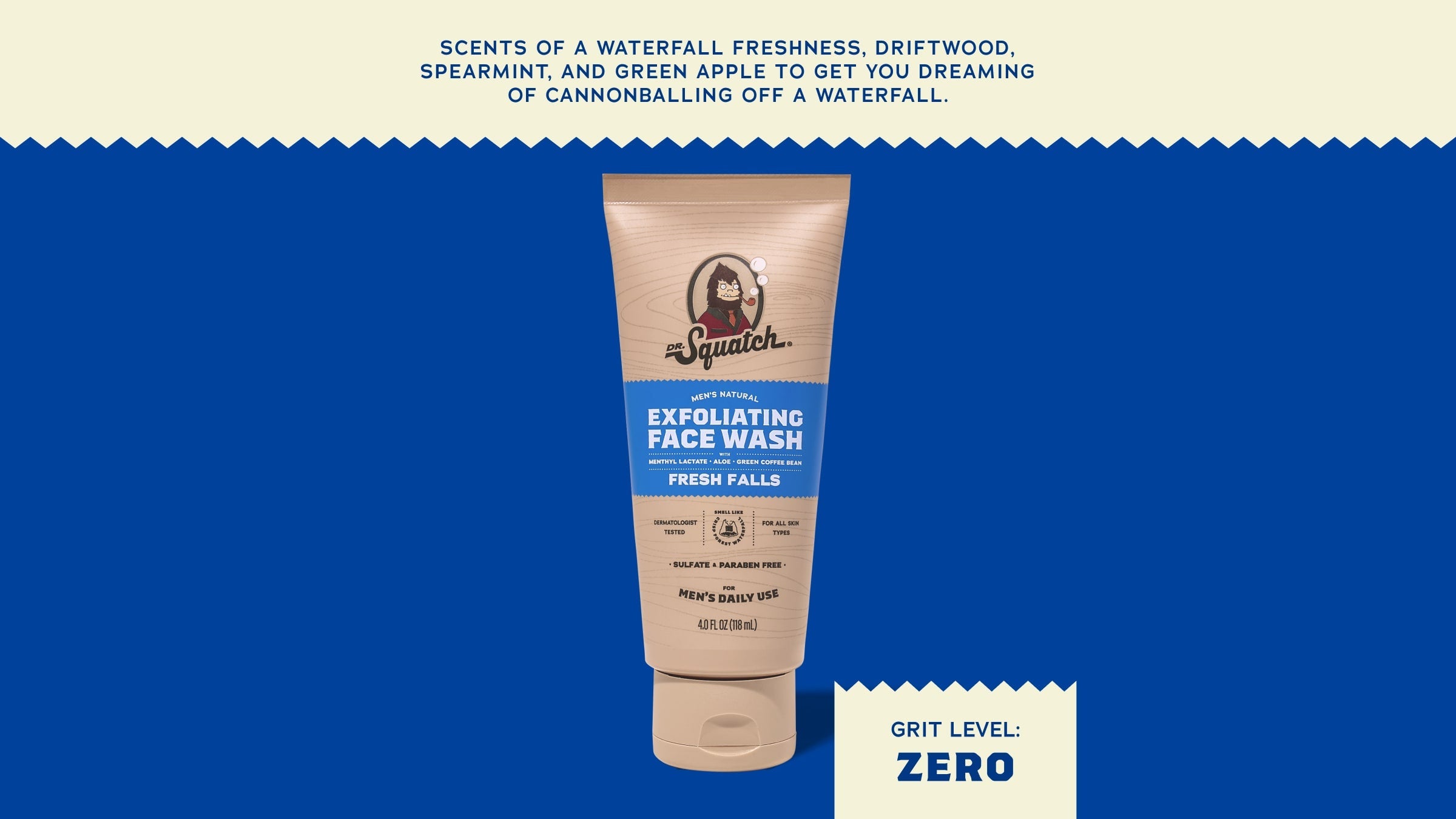 Fresh Falls Exfoliating Face Wash - Clean Skin With Character