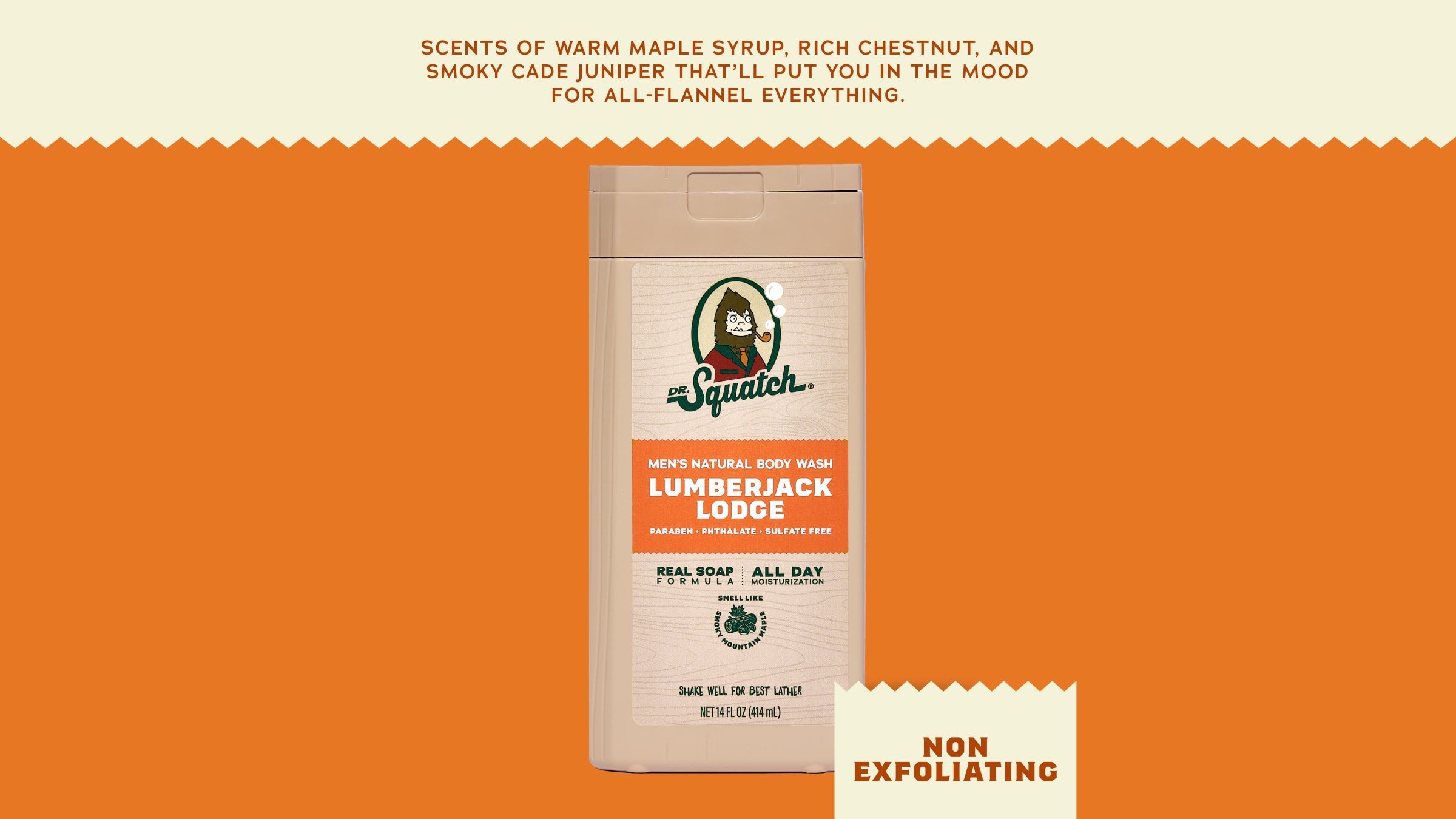 14 oz Lumberjack Lodge Body Wash - Get a Better Clean