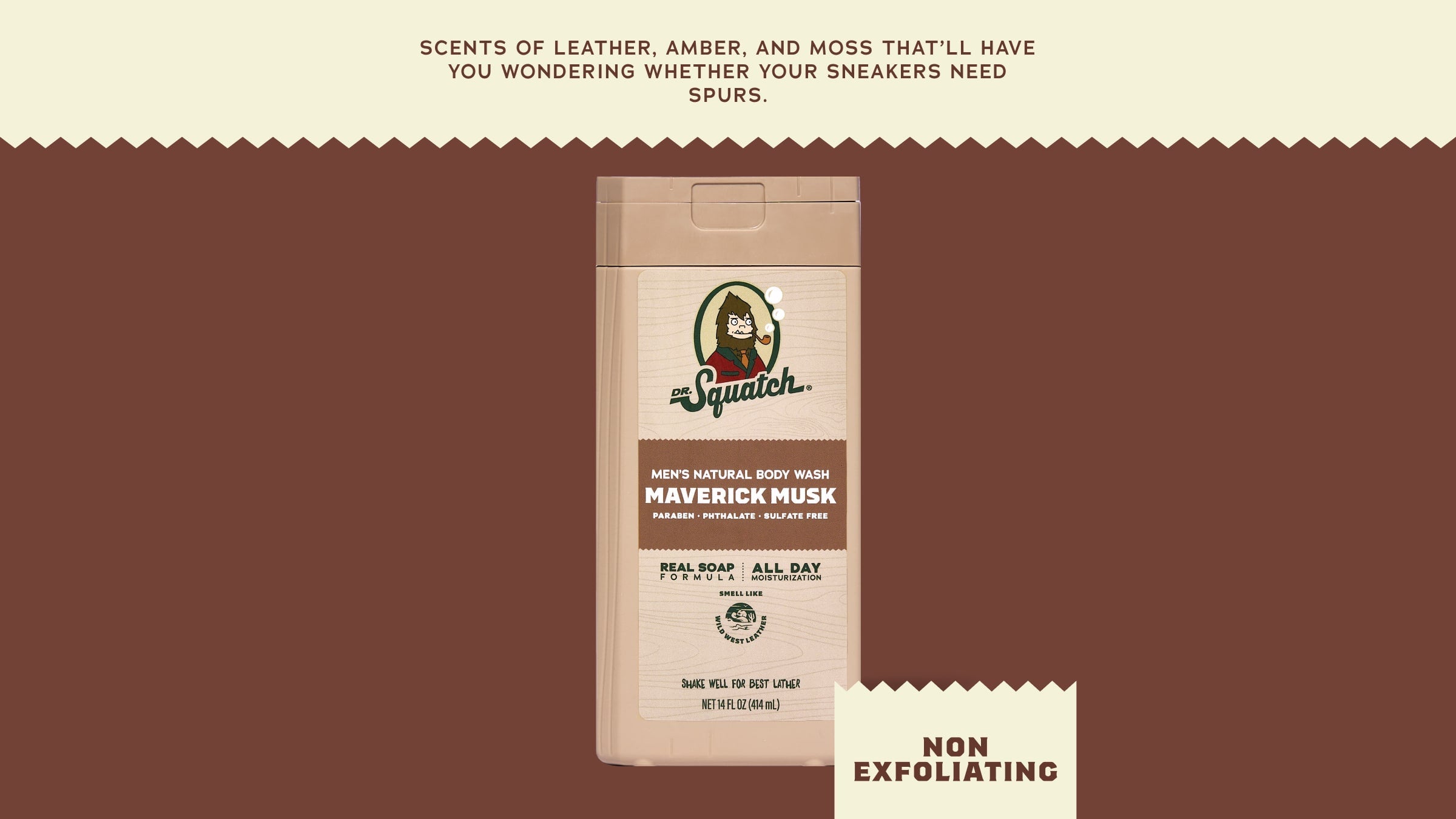 14 oz Maverick Musk Body Wash - Fresh Scent With No Fuss