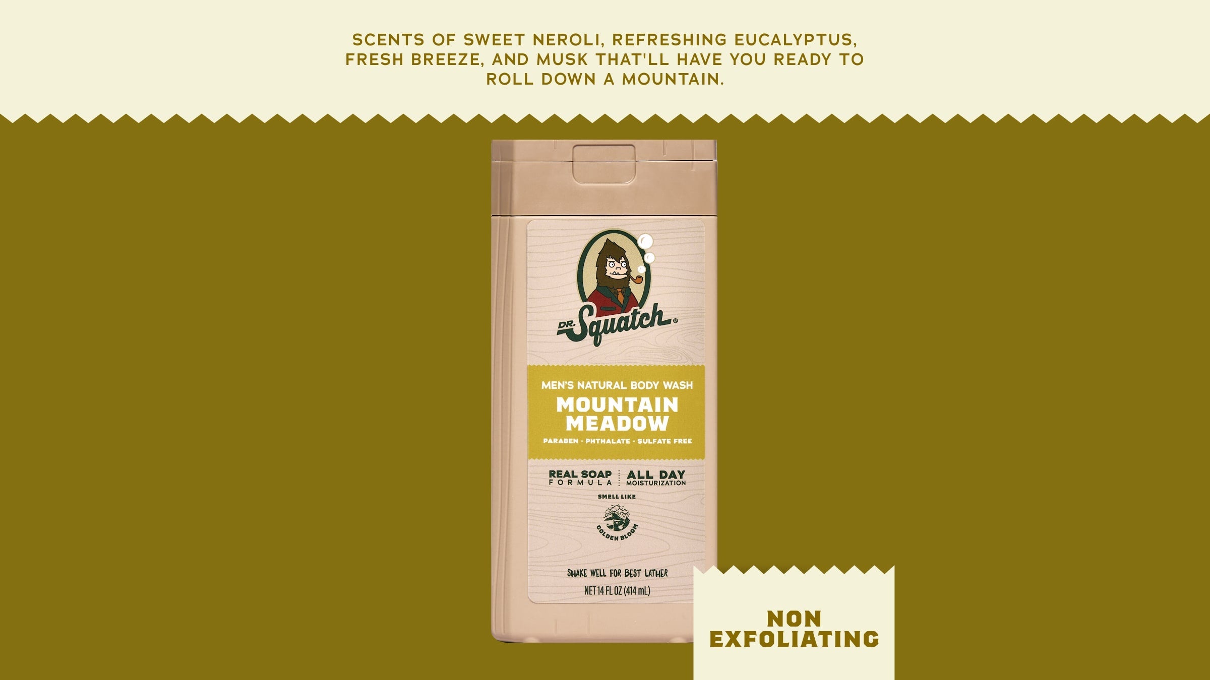 14 oz Mountain Meadow Body Wash - Wash Up and Win the Day