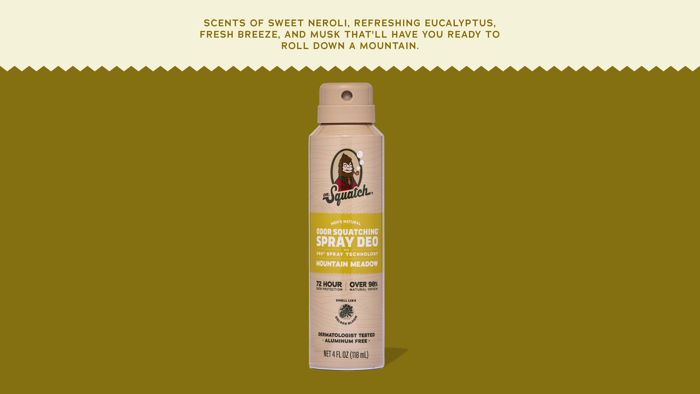 Mountain Meadow Spray Deodorant - Men's Care Made Simple