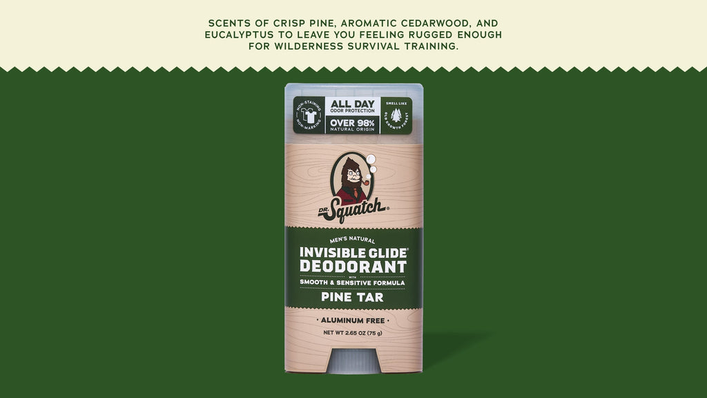 Pine Tar Invisible Glide Deodorant - Upgrade Your Daily Clean
