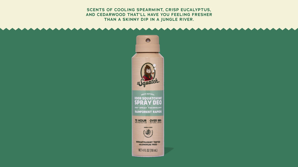 Rainforest Rapids Spray Deodorant - Start Your Freshest Shower