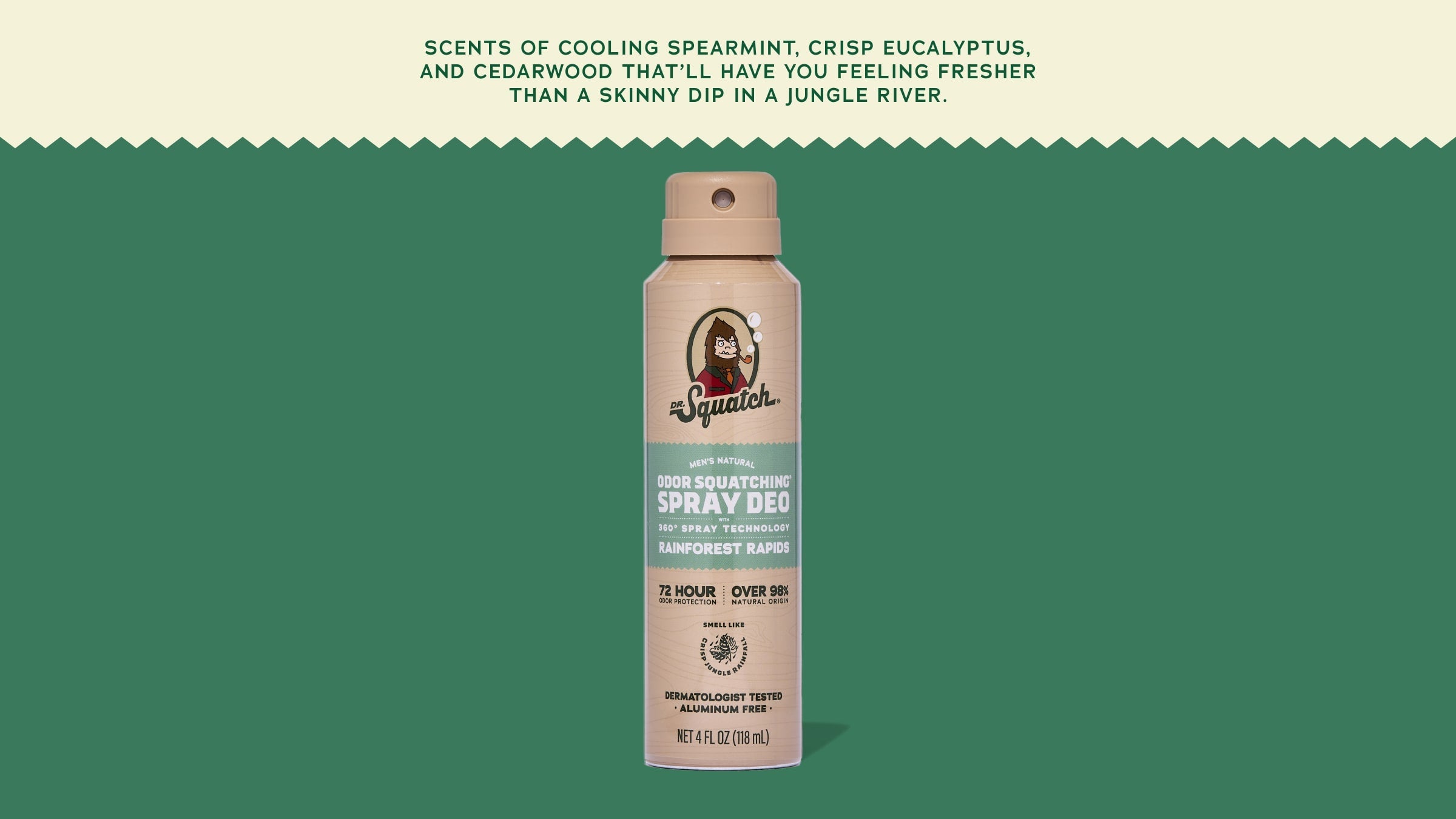 Rainforest Rapids Spray Deodorant - Start Your Freshest Shower