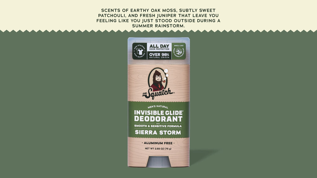 Sierra Storm Invisible Glide Deodorant - Clean Skin Great Scent