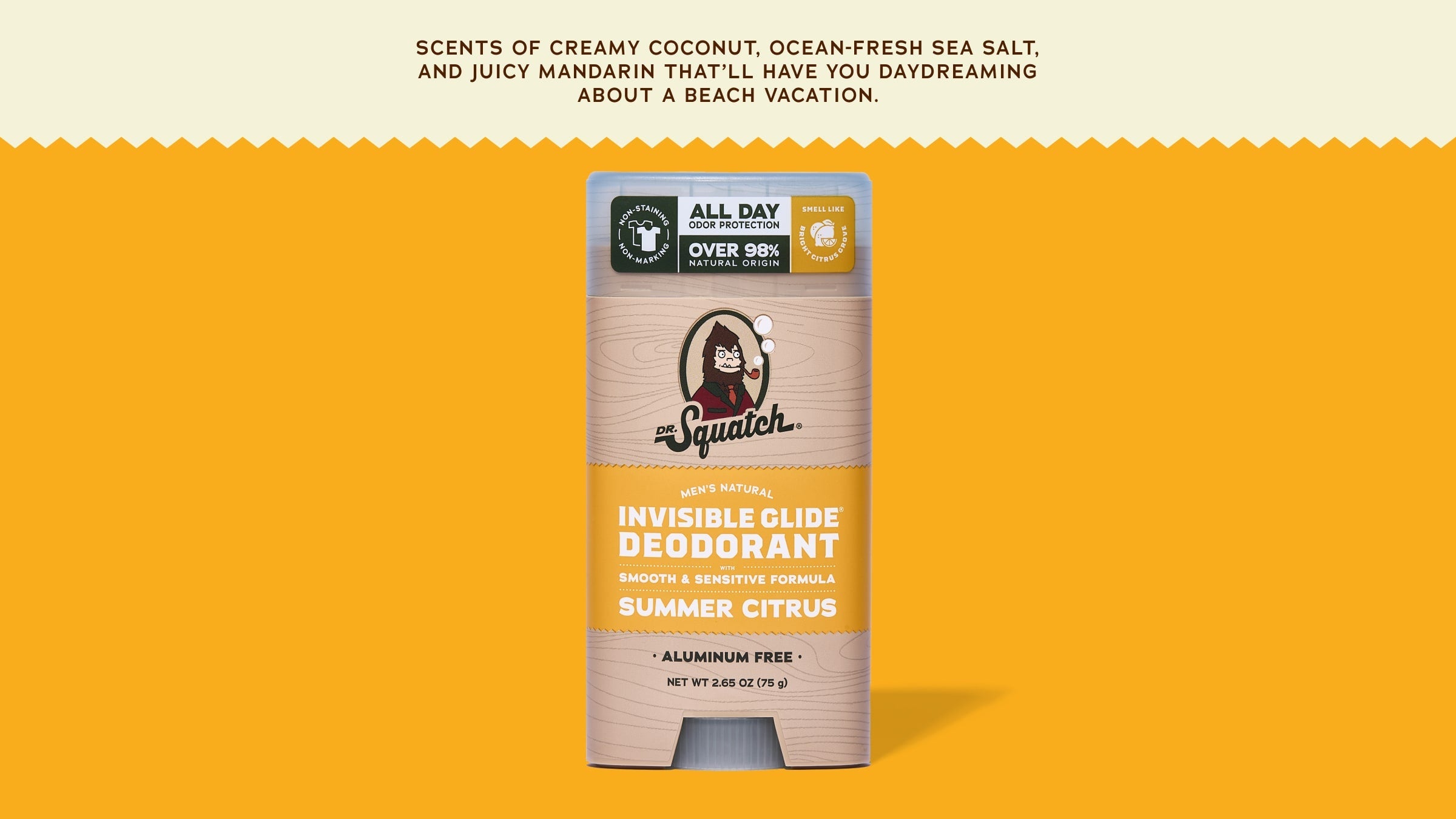 Summer Citrus Invisible Glide Deodorant - Smell Better Every Day