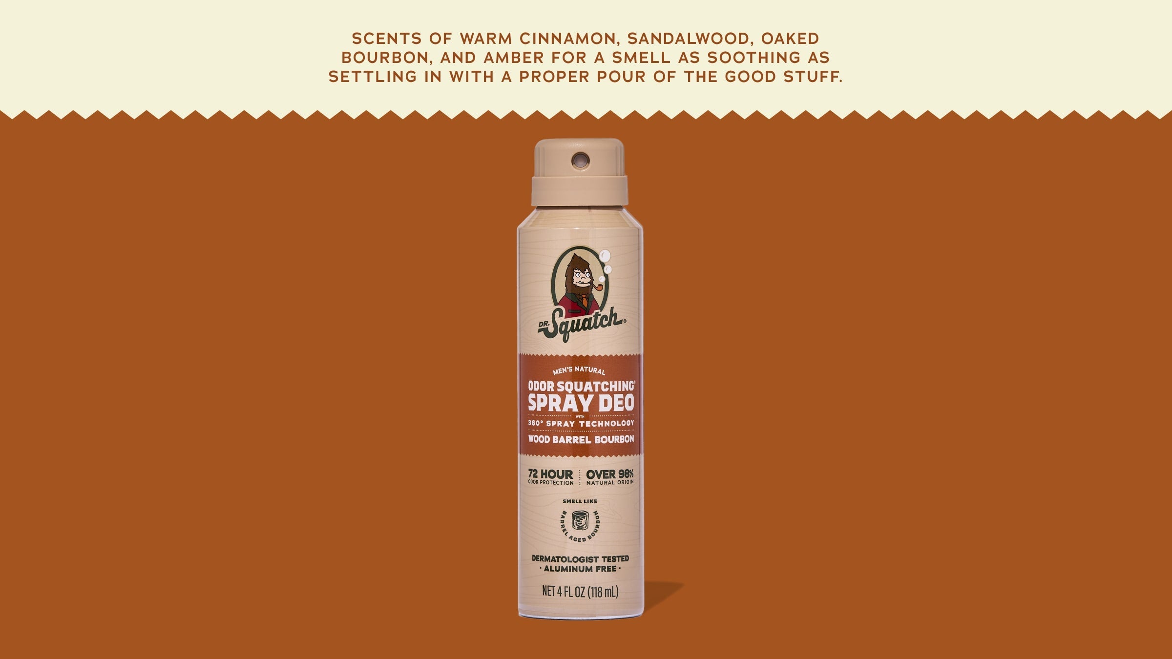 Wood Barrel Bourbon Spray Deodorant - Better Lather Better Shower