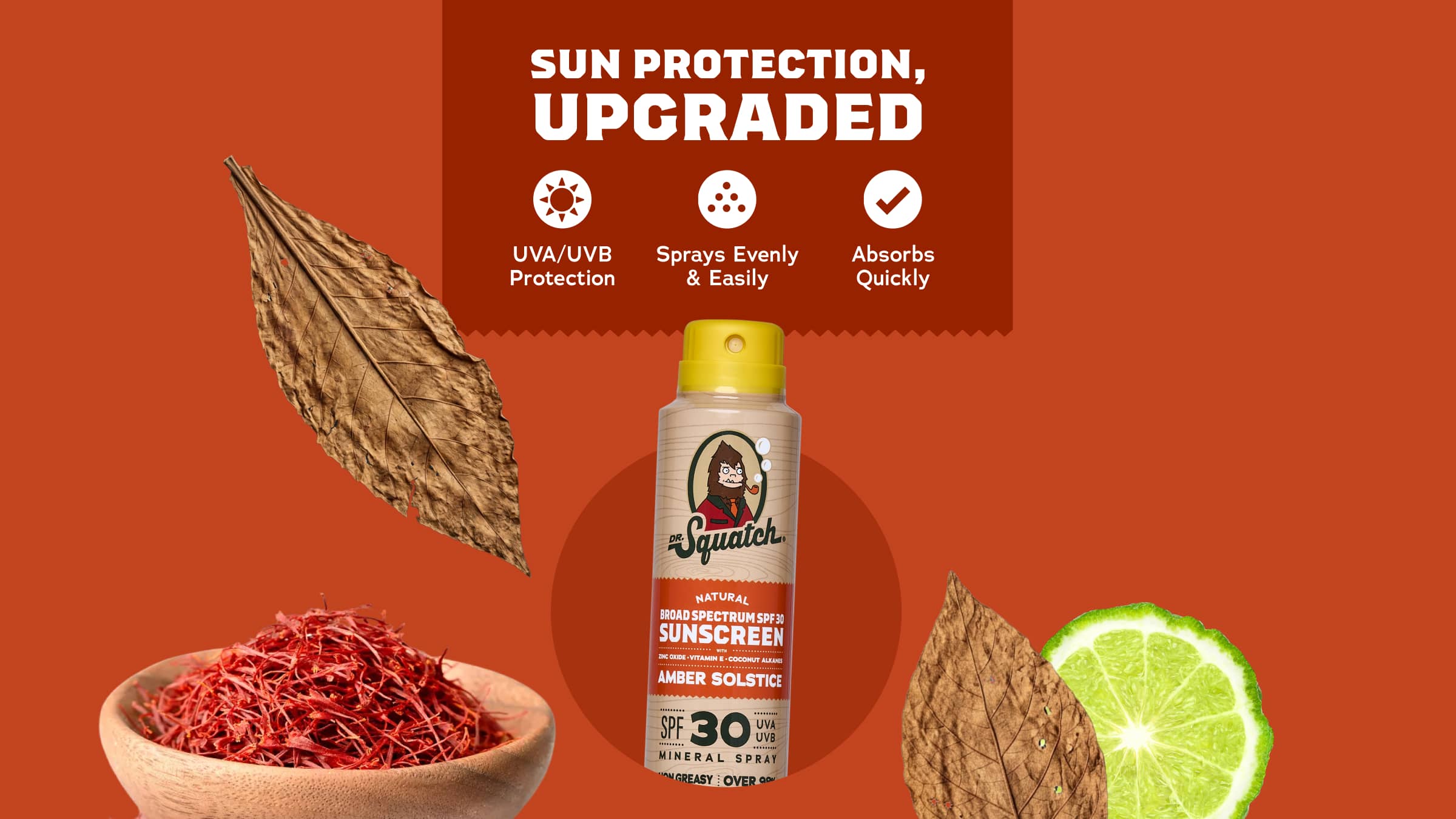 Amber Solstice Spray Sunscreen - Wash Better Every Morning