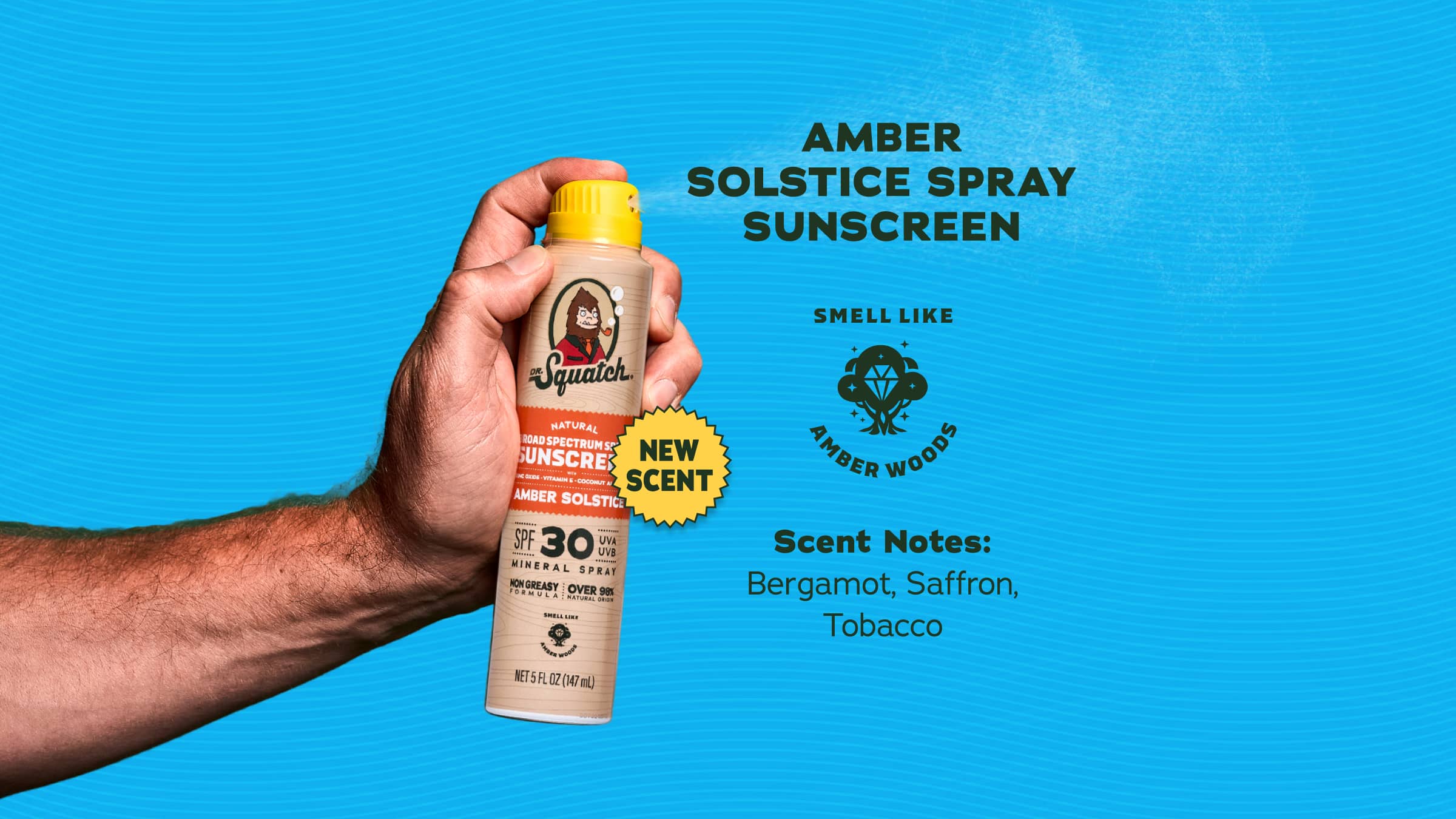 Amber Solstice Spray Sunscreen - Wash Better Every Morning