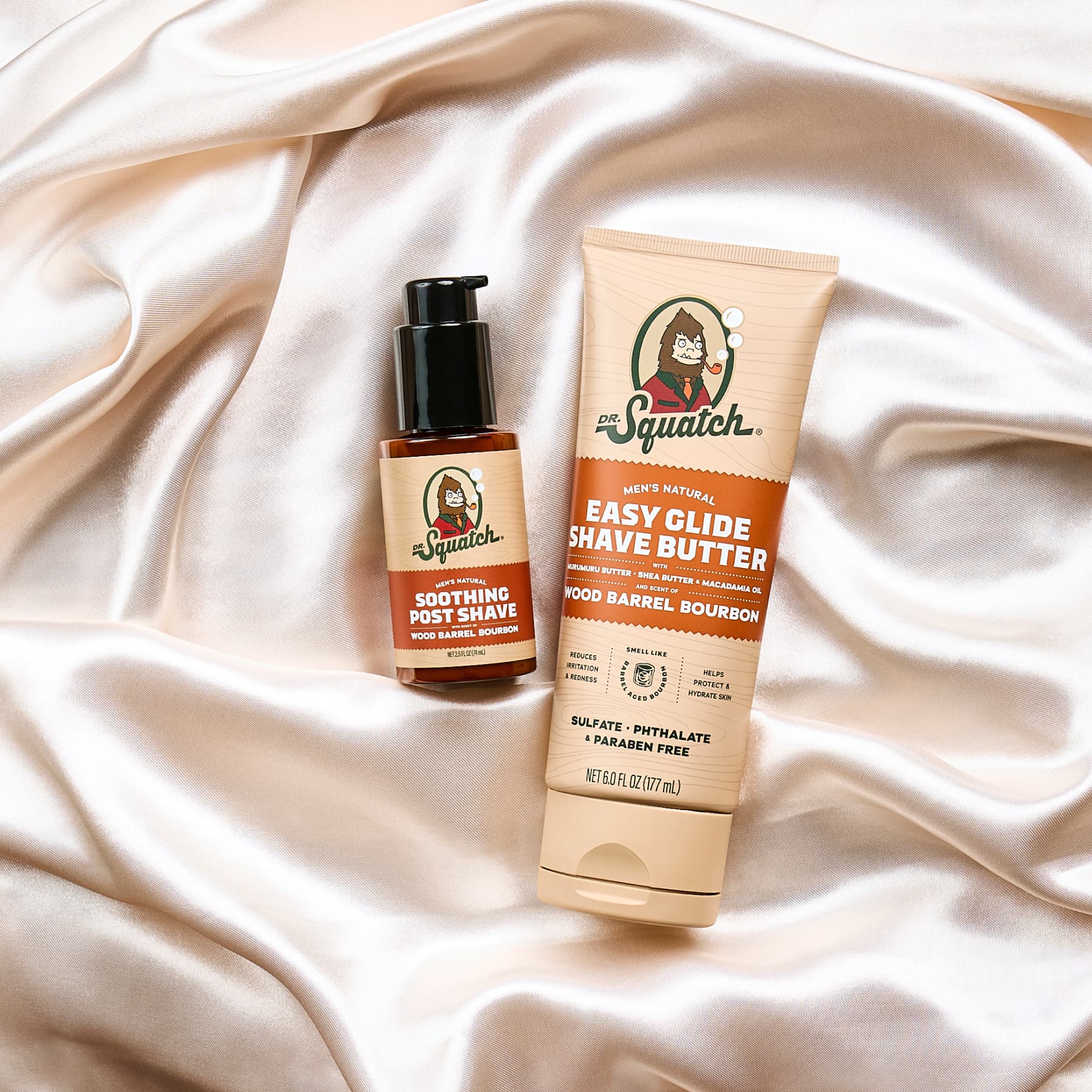 Wood Barrel Bourbon Smooth Shave Bundle - Soap That Pulls Its Weight