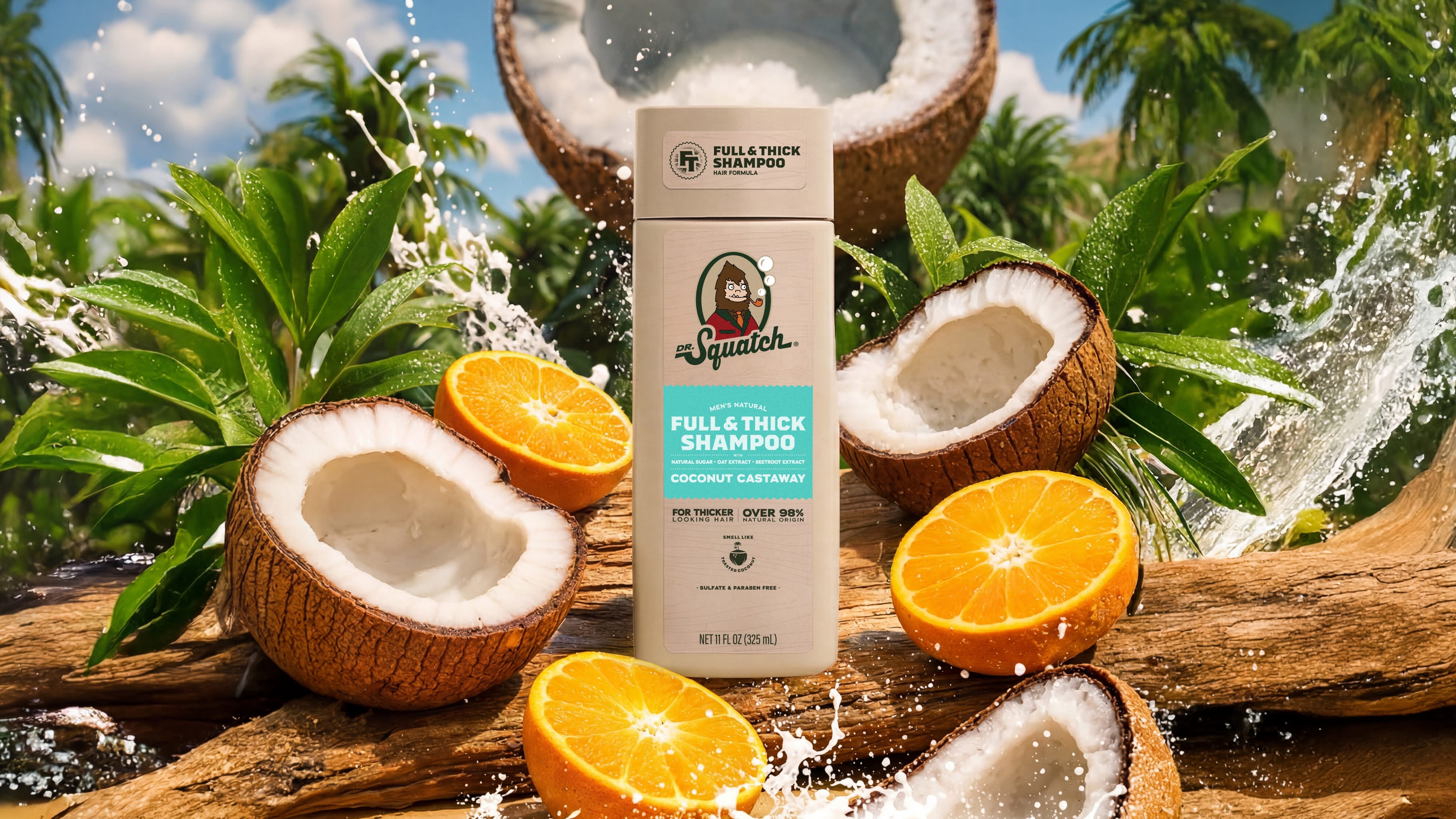 Coconut Castaway Full & Thick Shampoo - Take Your Shower Higher