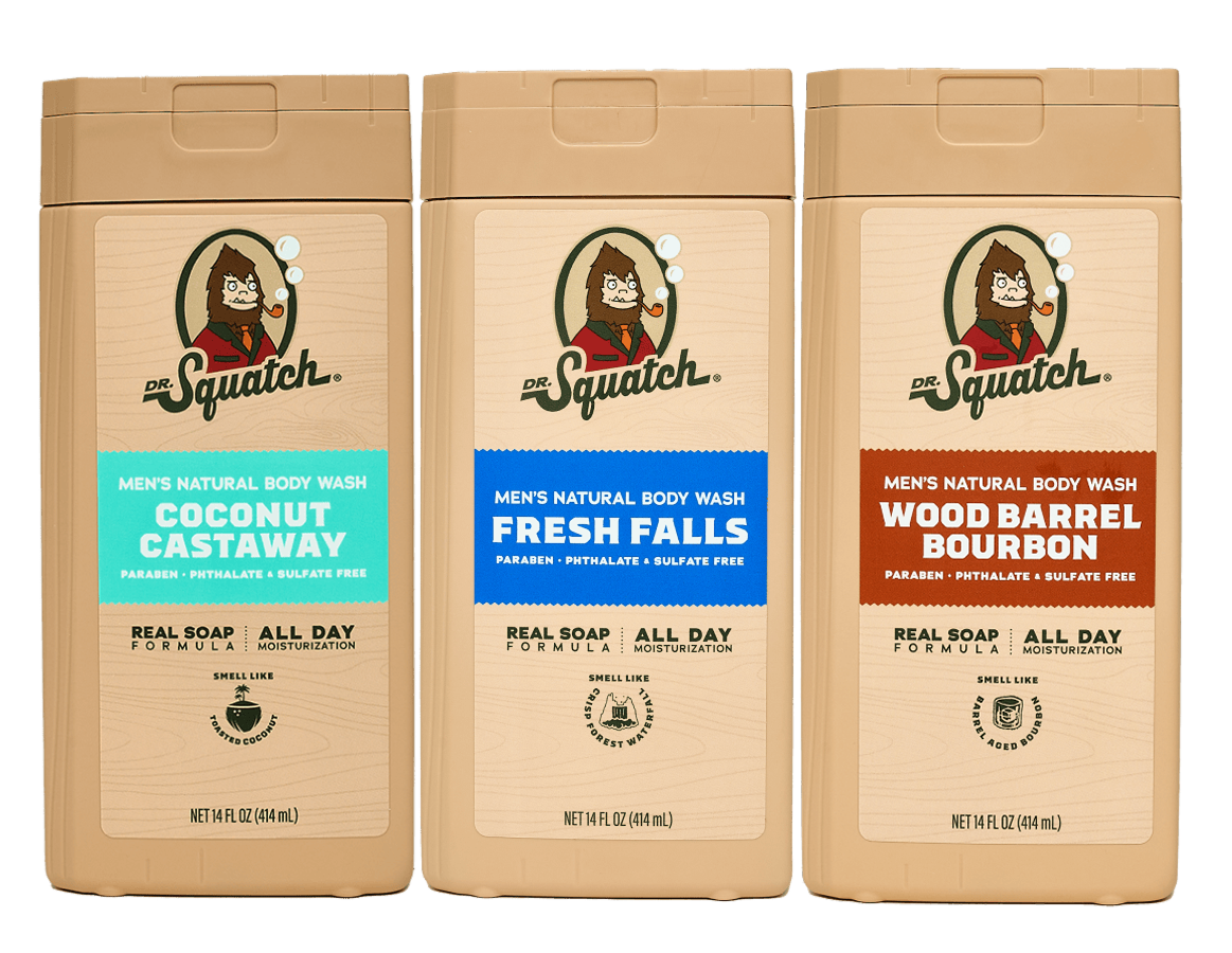 14 oz Body Wash Subscription - 3 Bottles - Smell Fresh and Feel Sharp