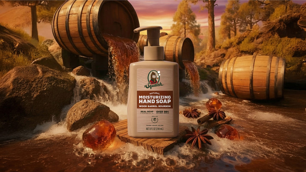Wood Barrel Bourbon Hand Soap - Your New Shower Staple