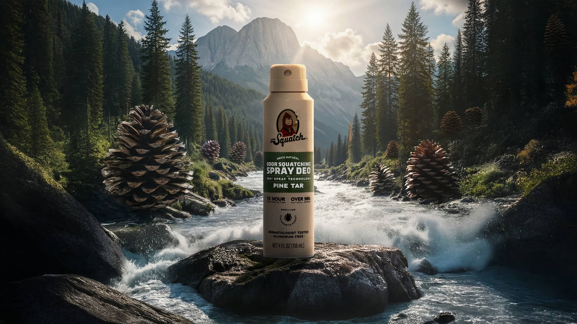 Pine Tar Spray Deodorant - Smell Fresh and Feel Sharp