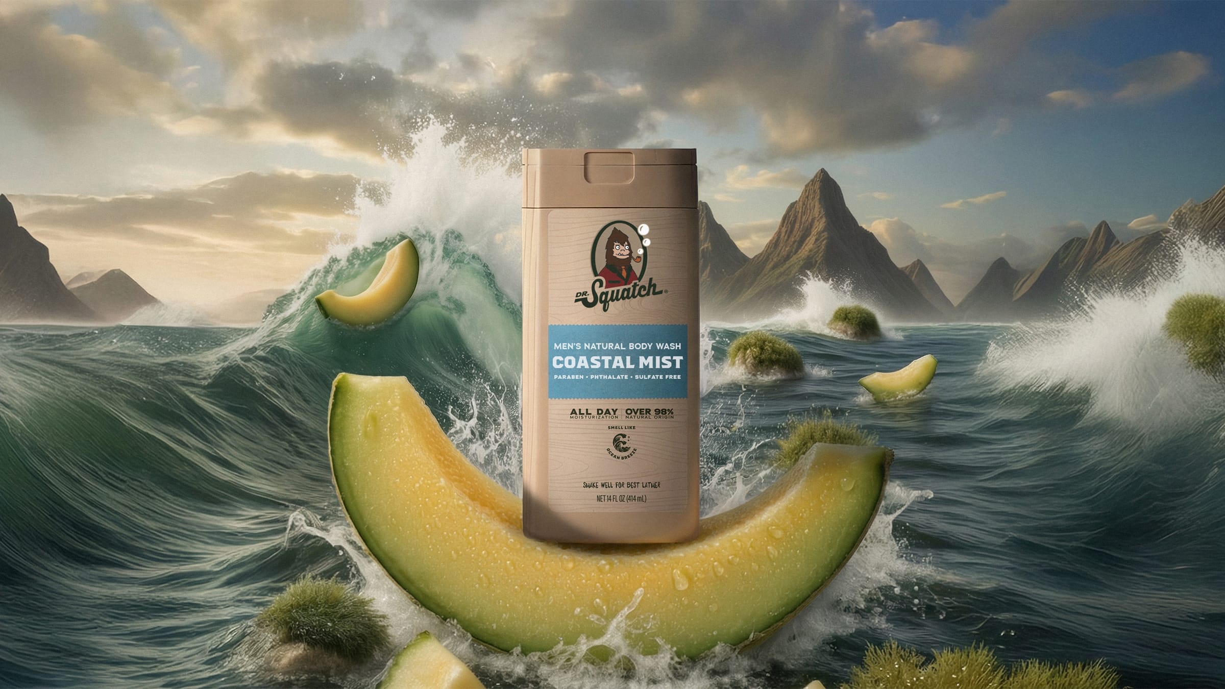14 oz Coastal Mist Body Wash - Get Clean Without the Fuss