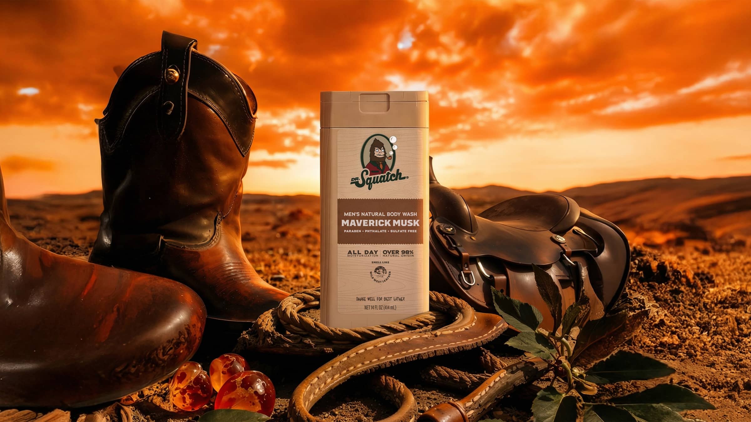 14 oz Maverick Musk Body Wash - Fresh Scent With No Fuss