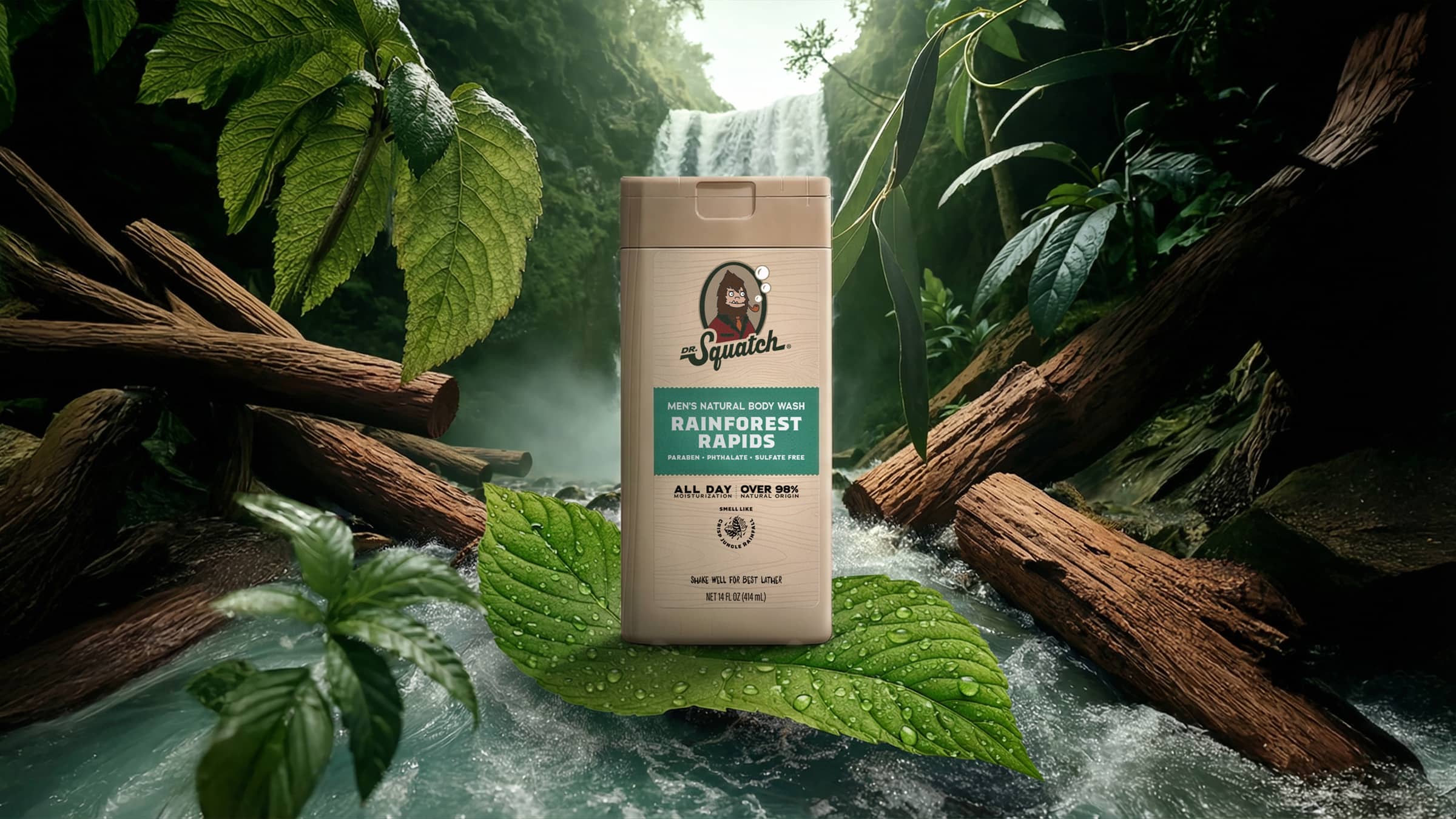 14 oz Rainforest Rapids Body Wash - Level Up Your Lather