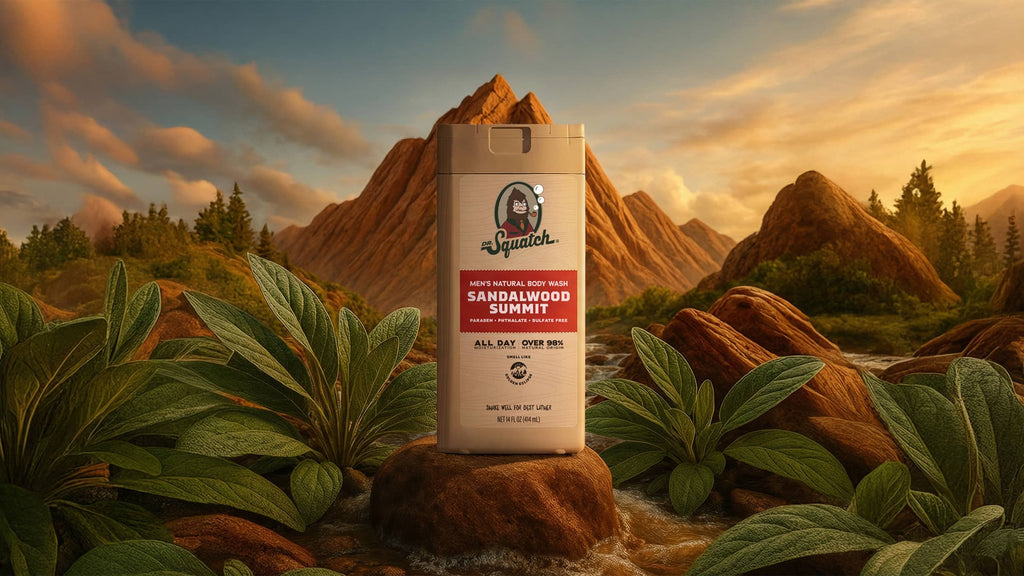 14 oz Sandalwood Summit Body Wash - Start Fresh With a Bold Bar