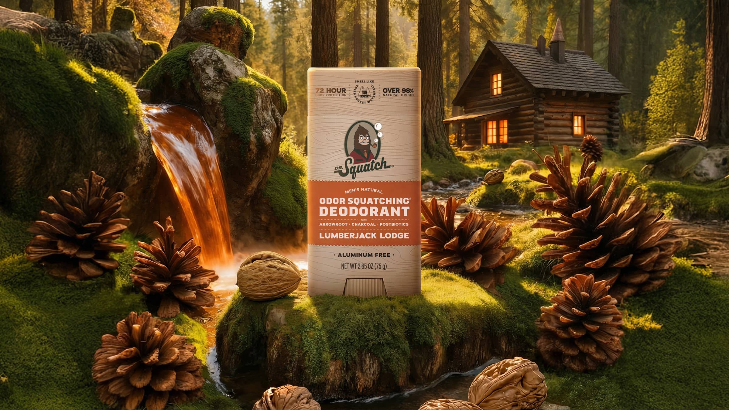 Lumberjack Lodge Deodorant - Start Fresh With Clean Skin