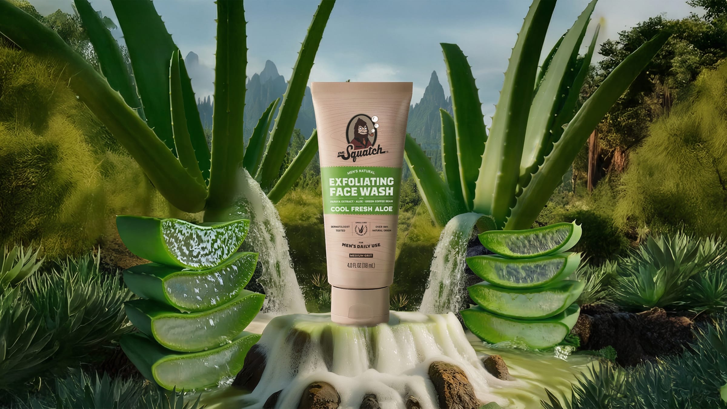 Cool Fresh Aloe Exfoliating Face Wash - Feel Fresh Before You Leave