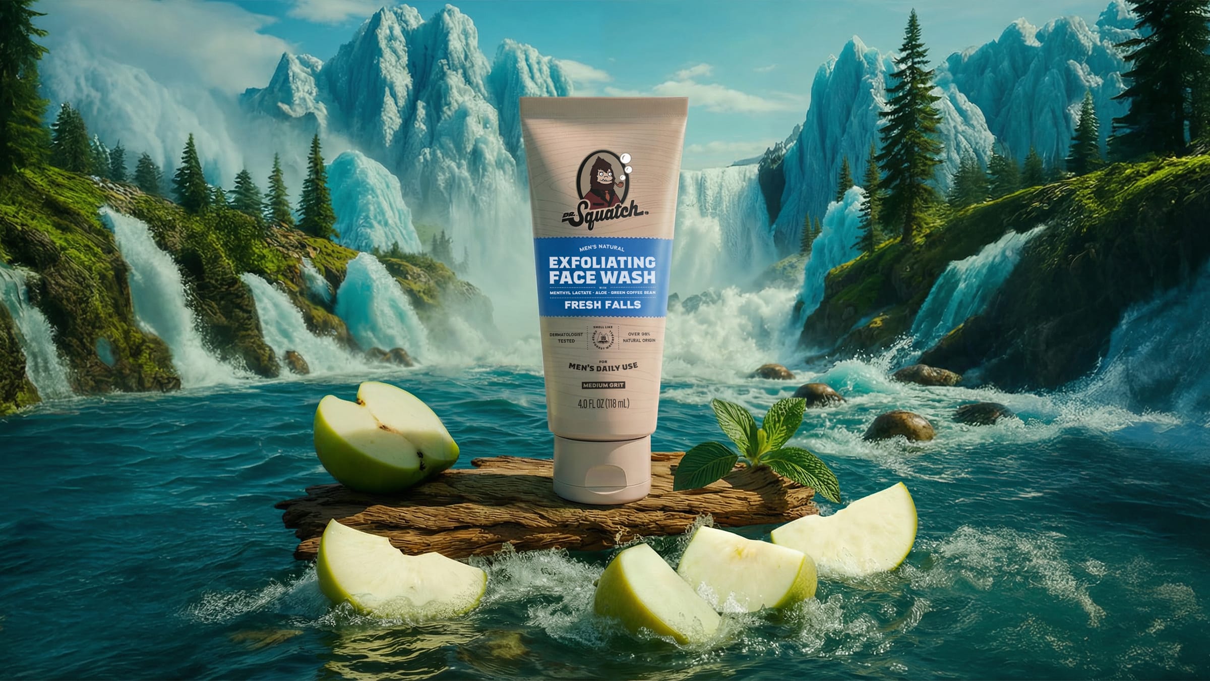 Fresh Falls Exfoliating Face Wash - Clean Skin With Character