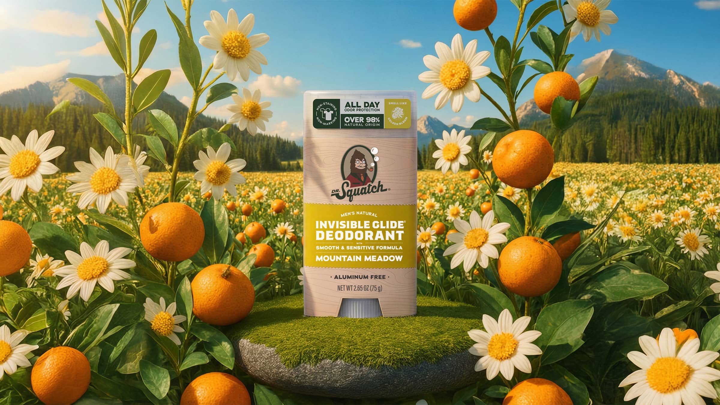 Mountain Meadow Invisible Glide Deodorant - Clean Up Your Game