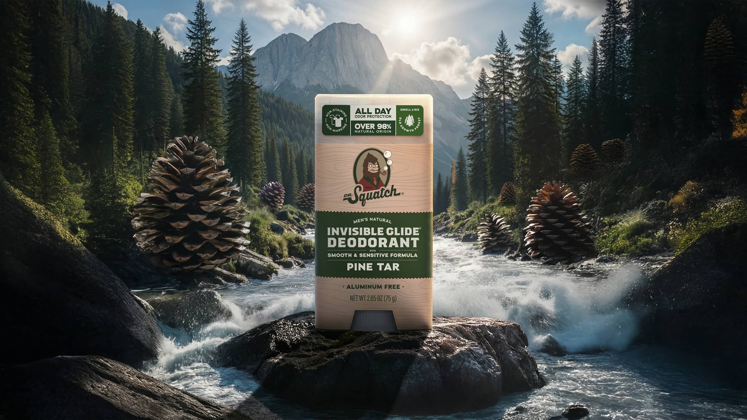 Pine Tar Invisible Glide Deodorant - Upgrade Your Daily Clean