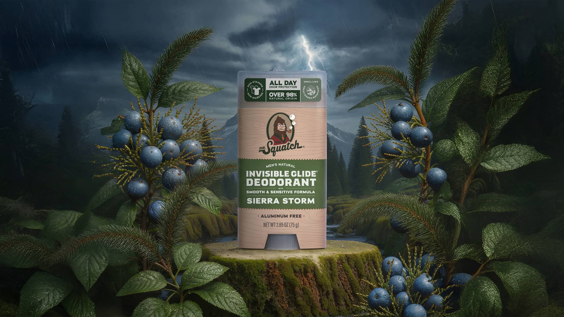 Sierra Storm Invisible Glide Deodorant - Clean Skin Great Scent