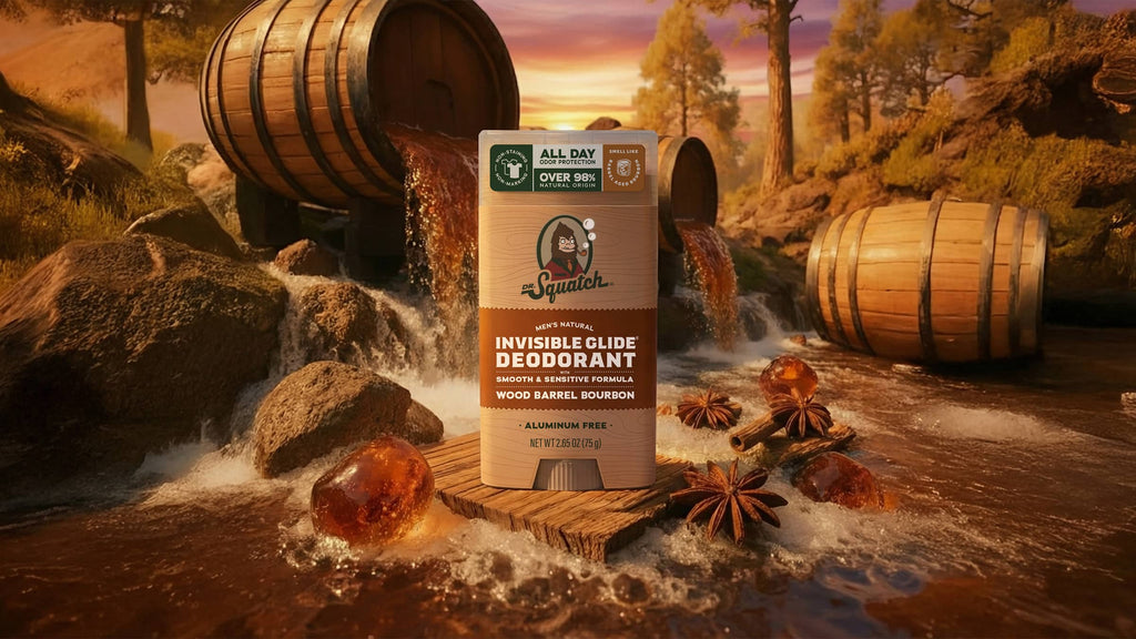 Wood Barrel Bourbon Invisible Glide Deodorant - Clean Up Then Head Out
