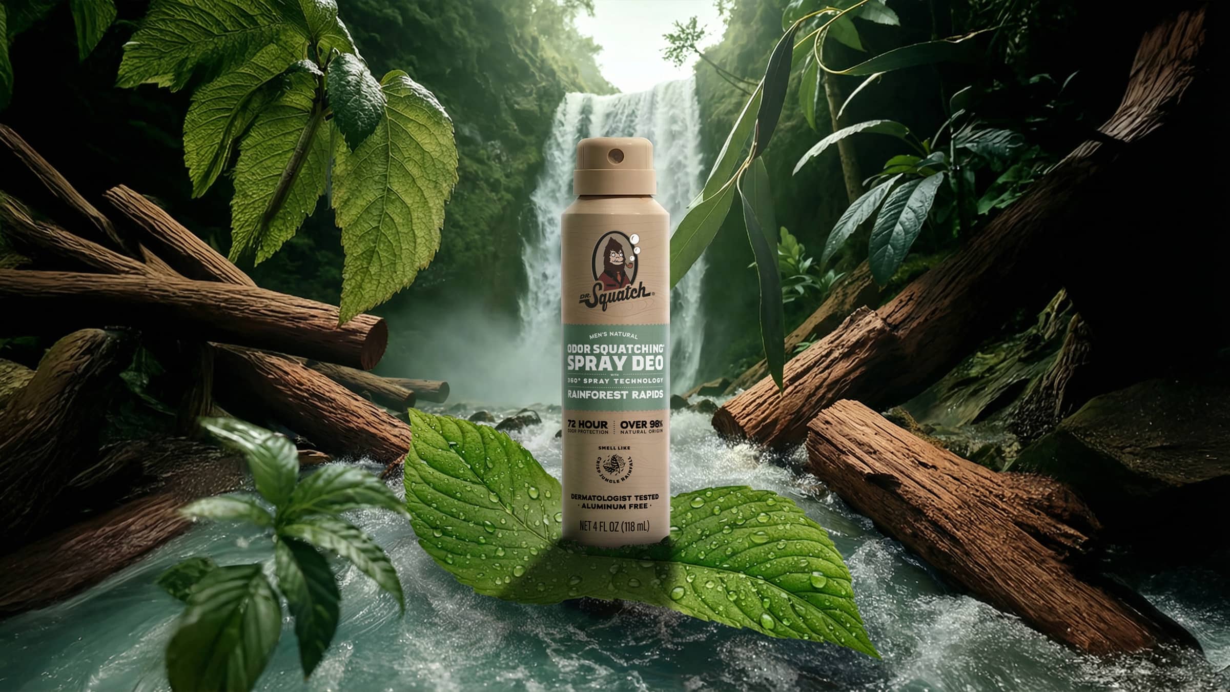 Rainforest Rapids Spray Deodorant - Start Your Freshest Shower